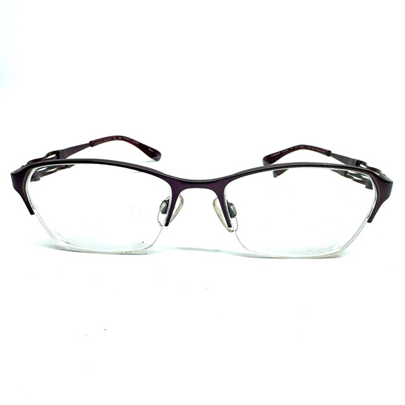 Charmant CH10604PU Eyeglasses Rectangular Red Half Rim Frame 51-17-135 H10160 - Picture 1 of 7